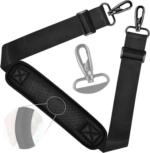 Vista 79 de ZINZ Correa de hombro universal de 59 pulgadas con almohadilla transpirable fija ultra gruesa, correa de hombro ajustable y resistente para bolsa