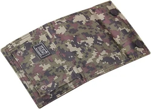 Vista 5 de Monedero corto de camuflaje para hombre y niño, con clip, tarjetero, Camuflaje jungla, Classic
