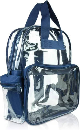 Vista 36 de DALIX Bolsas de mochila transparentes de plástico liso dorado