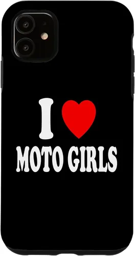 Vista 5 de Carcasa para iPhone 14 I Heart (Love) Moto Girls Moto Dirt Bike Motocross
