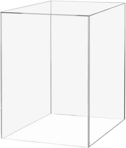 Vista 32 de Elevador de productos al por menor o contenedor de almacenamiento de mercancía 6 "Caja de exhibición de acrílico transparente con un lado abierto