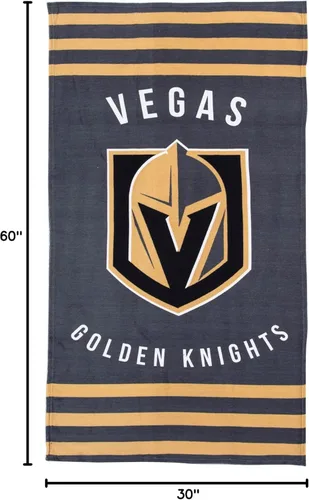 Vista 7 de Northwest NHL Vegas Golden Knights - Toalla de playa, 30 x 60 pulgadas, rayas