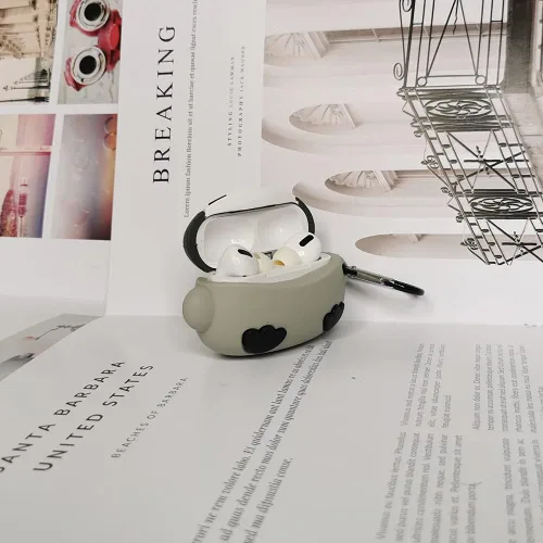 Vista 4 de Funda compatible con Airpod Pro 2019 Gen Penguin, silicona Kawaii divertida linda caricatura 3D diseño animal elegante para hombres y mujeres, funda