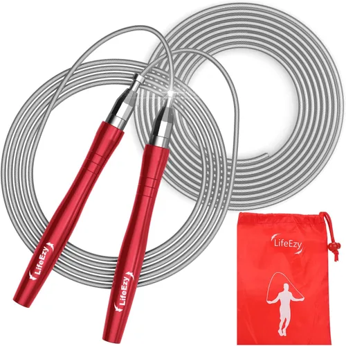 Vista 7 de Jump Rope, High Speed Weighted Jump Rope - Premium Quality Tangle-Free - Self-Locking Screw-Free Design - Jump Ropes for Fitness - Skipping Rope for