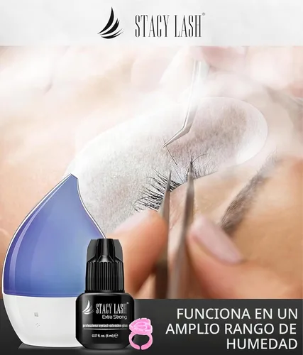 Vista 7 de STACY LASH Pegamento para extensiones de pestañas extra fuerte (0.17 onzas líquidas/0.2 fl oz), secado de 0.5 a 1 segundo/retención - 8