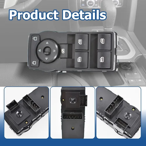 Vista 5 de Silscvtt Black Master - Interruptor de ventana eléctrica de repuesto para G8 GT GXP 4D Sedan 2008-2009 92247215 92225343