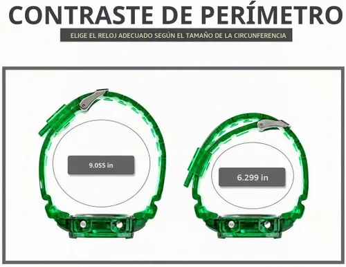Vista 7 de Gosasa Unisex Square Transparent Digital Watch with Chronograph Timer A Blanco