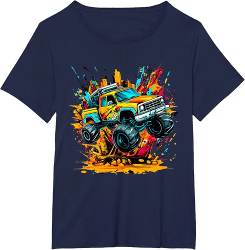 Vista 21 de Monster Trucks Are My Jam - Camiseta Monster Truck, Negro