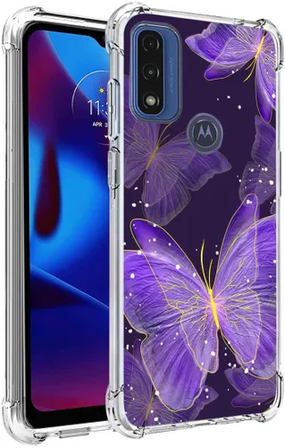 Vista 8 de Funda para Moto G Play 2023, Moto G Power 2022, funda delgada y flexible de TPU para niñas y mujeres, bolsa de aire, parachoques de goma suave