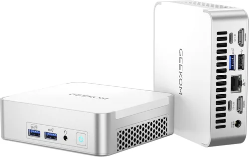 Vista 9 de GEEKOM Mini PC Gaming XT12 Pro, Intel i9-12900H, 32 GB de RAM y SSD de 1 TB Blanco frío
