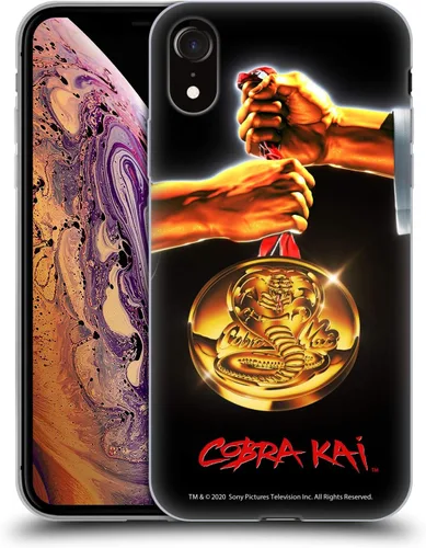Vista 157 de Head Case Designs Funda de gel suave con licencia oficial de Cobra Kai Gold Medal Graphics compatible con Apple iPhone 7 Plus/iPhone 8 Plus