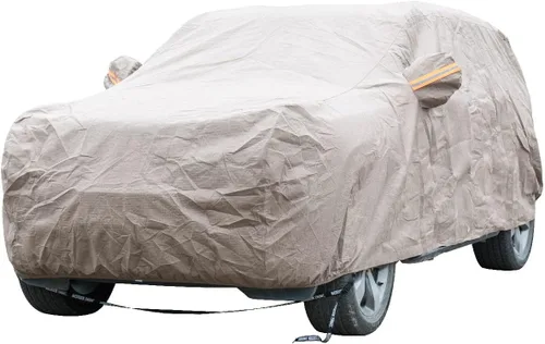 Vista 29 de Tecoom Funda impermeable para todo tipo de clima, resistente al viento, protector de granizo con forro polar y puerta con cremallera, protección