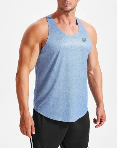 Vista 12 de NELEUS Camiseta sin mangas para hombre para entrenamiento, correr, gimnasio, atlética