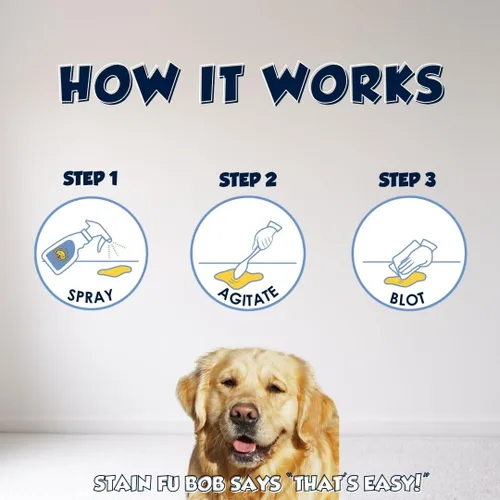 Vista 6 de Eliminador de olores de manchas de mascotas, fuerza profesional, potente eliminador para perros fuertes, gatos, orina, orina, heces, vómito, baba