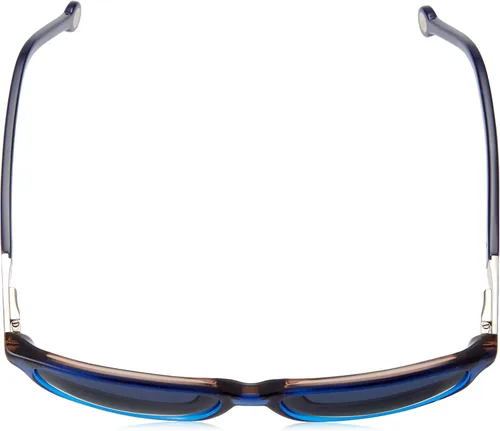 Vista 4 de Carolina Herrera Gafas de sol de diseñador SHE643-0D25 en azul 2.126in, Azul Patchwork, L