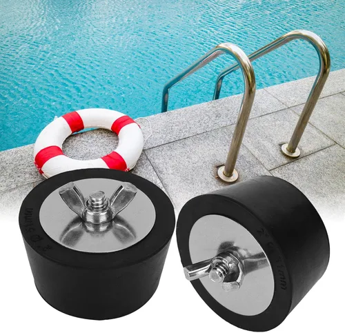 Vista 2 de 2 unids 2 pulgadas de expansión de goma para el invierno enchufe piscina spa tuberías accesorios de invierno