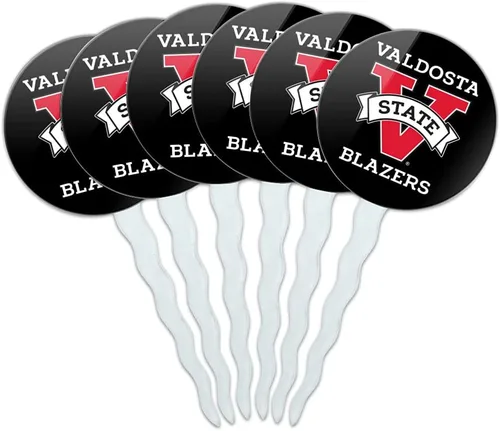 Vista 64 de Abilene Christian - Juego de 6 palillos para cupcakes con logotipo secundario