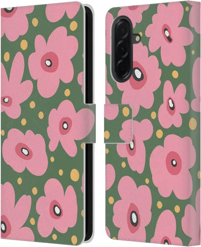 Vista 301 de Head Case Designs Officially Licensed Ninola Ditsy Flowers Yellow Nature Bold Leather Wallet Case Compatible with Samsung Galaxy A07 4G