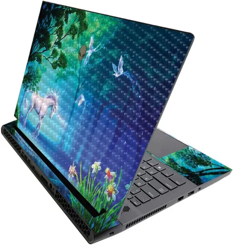 Vista 687 de MightySkins - Skin brillante con purpurina para Alienware M17 R3 (2020) y M17 R4 (2021) - Diversión de los años 90 Acabado duradero con purpurina