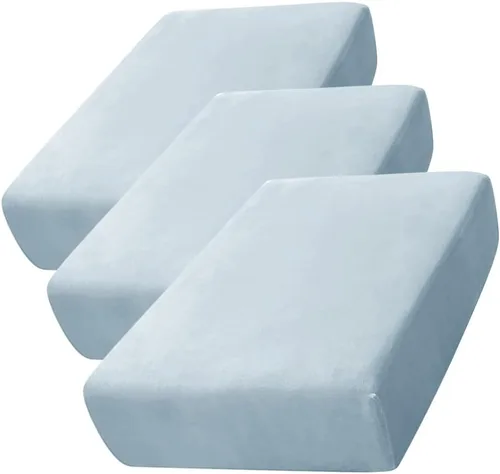 Vista 67 de CONRUSER Funda de cojín elástica de terciopelo suave, funda de cojín de felpa de terciopelo suave, fundas de sofá, protector de muebles con parte
