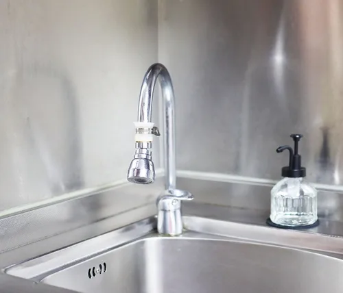 Vista 6 de Dispensador de jabón de 8 onzas para encimera de cocina y baño, líquido de manos recargable, detergente para platos, estilo granja