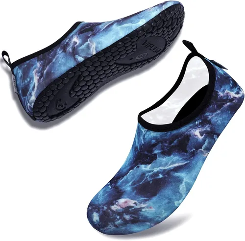Vista 5 de VIFUUR - Zapatos para deportes acuáticos, calcetines acuáticos, de secado rápido, para yoga, con sensación de andar descalzo, sin cordones