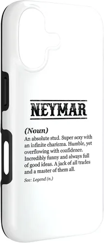 Vista 3 de Neymar - Definición de nombre Frase divertida - Funda personalizada para iPhone 17 para hombre
