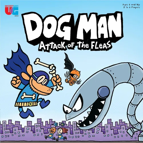 Vista 2 de University Games Dog Man: El ataque de las pulgas juego (UG-07010)