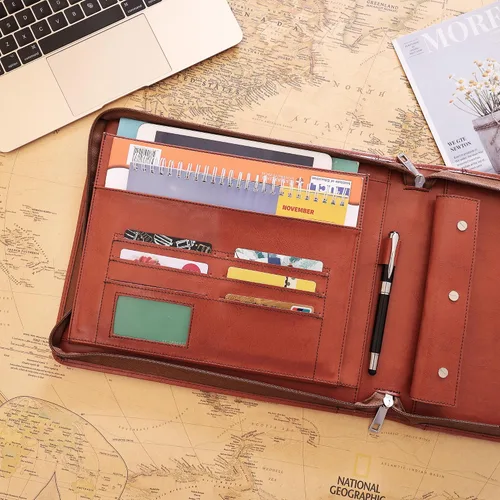 Vista 3 de Professional Vegan Leather Pilot Logbook, Pilot Journal for Letter Size Paper, Pilot Log Book Binder, Pilot Log Organizer, logbook Aviation Cover