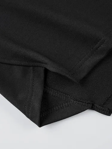 Vista 5 de MakeMeChic Sudadera con capucha y dobladillo asimétrico para hombre