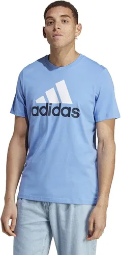Vista 3 de adidas Camiseta Essentials Single Jersey con logotipo grande para hombre
