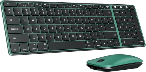 Vista 13 de seenda SKM64-2 - Combo de teclado y mouse Bluetooth para Mac, MacBook y iPad Multi-device Bluetooth switching, quiet, rechargeable, compact
