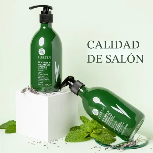 Vista 8 de Champú desenredante de aceite de Argán y árbol de té, varios tamaños