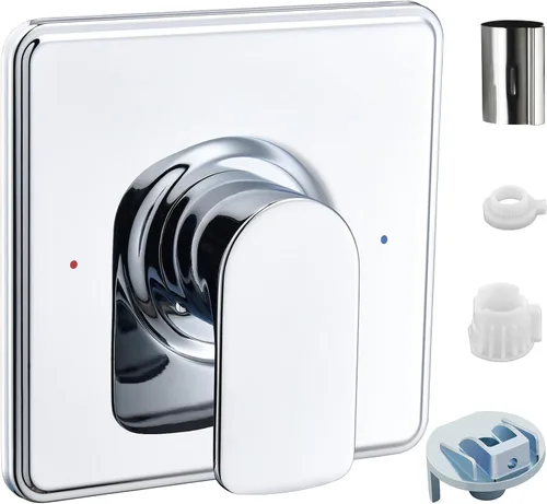 Vista 8 de Kit de ajuste para ducha, compatible con válvula Moen Posi-Temp, cromado