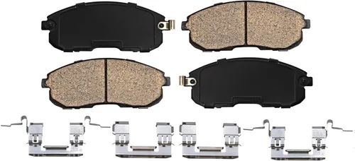 Vista 7 de Detroit Axle - Kit de frenos delanteros para Nissan Altima 2002-2006, Maxima 2002-2003, Infiniti I35 2002-2004, Rotores de freno de disco estriados