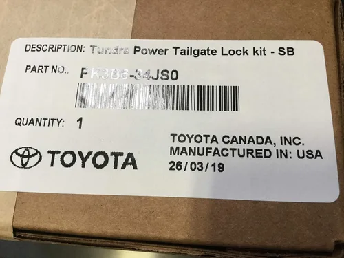 Vista 2 de Kit de bloqueo para puerta trasera de Tundra Power 2019 y más original, distancia entre ejes estándar PK3B6-34JS0