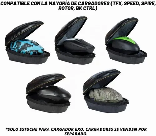 Vista 6 de HK Army Exo Paintball Loader Case - Fibra de carbono negra