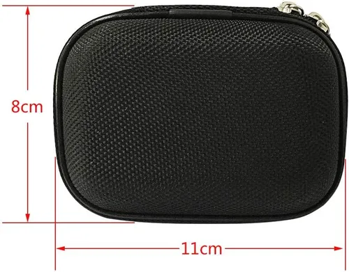 Vista 5 de Soundlink Funda para auriculares portátil Oxford con cremallera bidireccional para IEM, Earmold, protector auditivo y la mayoría de los auriculares