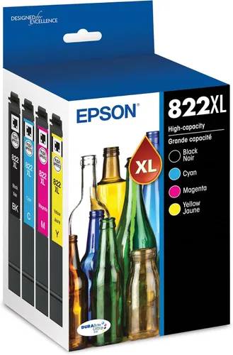 Vista 7 de Epson 822XL Genuine High Capacity Black Ink Cartridge T822XL120 Negro