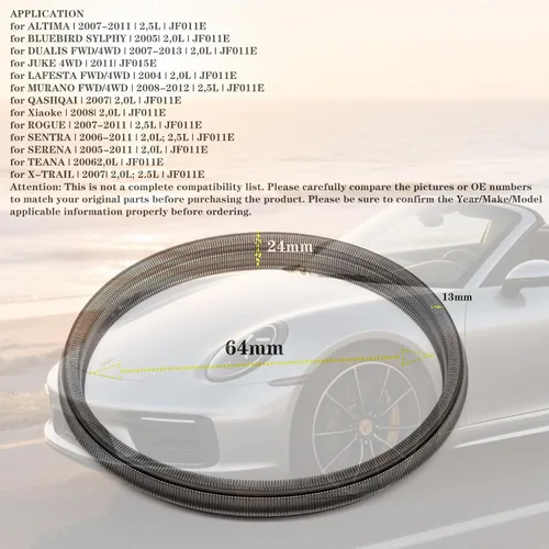 Vista 2 de 901066 Correa de cadena de transmisión automática JF011E RE0F10A CVT Cinturón de cadena para Nissan Teana 2007-2012, X-Trail 2007-2011, Loulan
