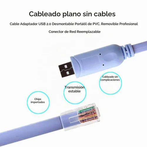 Vista 5 de Cable de consola USB a RJ45, cable de consola USB compatible con Cisco, HP, Huawei, Arista, Opengear, Aruba, enrutadores Juniper Switches