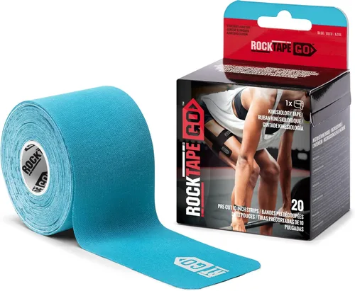 Vista 8 de RockTape Go Cinta adhesiva de kinesiología precortada extra adhesiva (beige)