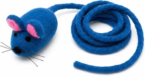 Vista 11 de Glaciart One Mini juguete de fieltro para gatos, tamaño de gatito y gato pequeño, juguete de lana natural, juguete interactivo suave y mullido