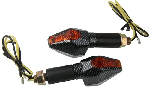 Vista 3 de Indicadores intermitentes LED de carbono para motocicleta, intermitentes, intermitentes, compatibles con Suzuki Vstrom 1000 2015