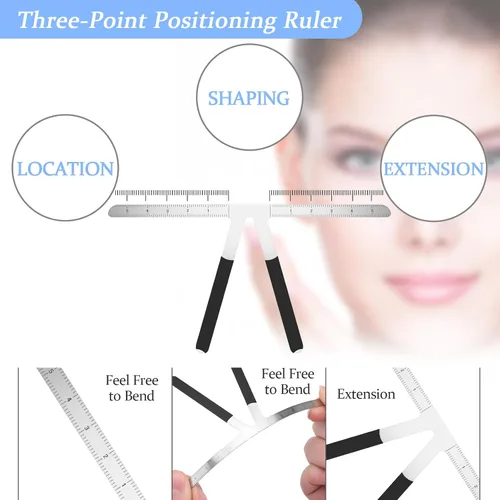 Vista 4 de Kit de microblading para cejas, Atomus Eyebrow Micro Needling Pen Set con tinta de pigmento soporte para tazas de 14 pines, envolturas de plástico