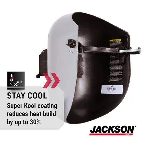 Vista 5 de Casco de soldadura PL280 de Jackson Safety para tuberías - Capucha frontal abatible de soldadura de sombra 10 - ANSI Z87.1 - Fabricado en EE. UU.