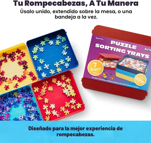 Vista 2 de Buffalo Games - Bandejas clasificadoras de rompecabezas - 7 unidades (Paquete de 1)