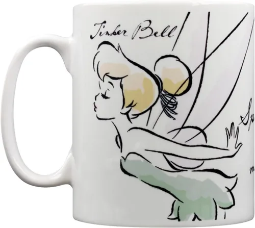 Vista 3 de Tinkerbell Pyramid International MG24052 (Magic) - Taza oficial de cerámica para café y té, multicolor, 11 onzas