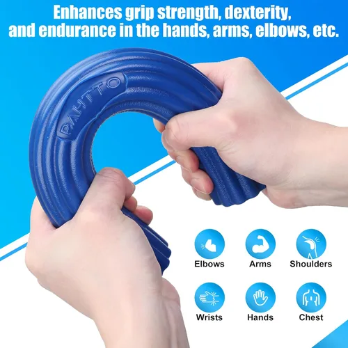 Vista 3 de Flexible Resistance Bar for Physical Therapy, Resistance Exercise Twisting Bar for Tennis Elbow, Tendonitis Pain Relief & Grip Strength Improve