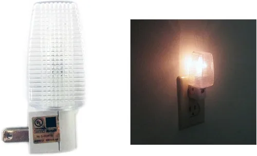 Vista 3 de Montaje en pared Seguridad Dormitorio Noche Movimiento Lámpara Sensor Luz Enchufe Iluminación Bombilla